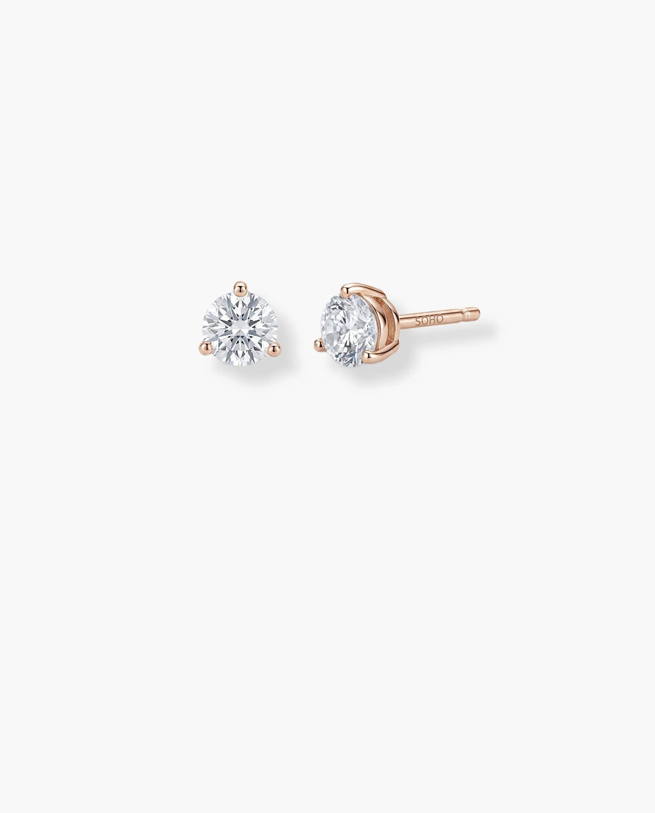 mindjuse na sraf roze pozlata beli cubic zirconia cirkon tri krapne
