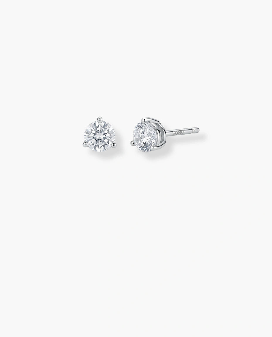 mindjuse na sraf srebro 925 beli cubic zirconia cirkon tri krapne
