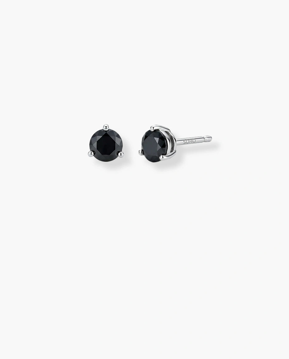 mindjuse na sraf srebro 925 crni cubic zirconia cirkon minimalisticke