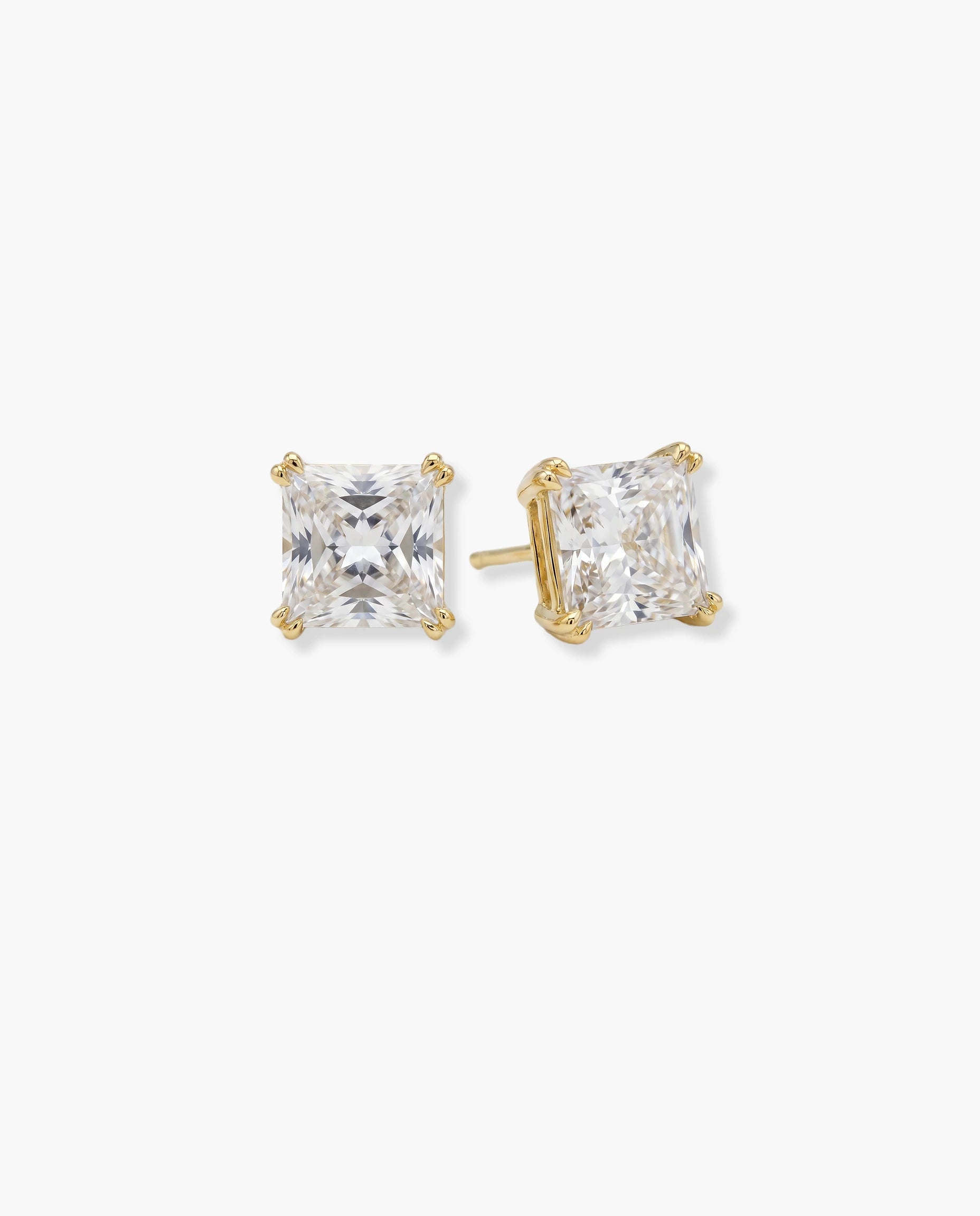 mindjuse 14k zuta pozlata kvadratni cubic zirconia cirkon luksuzne