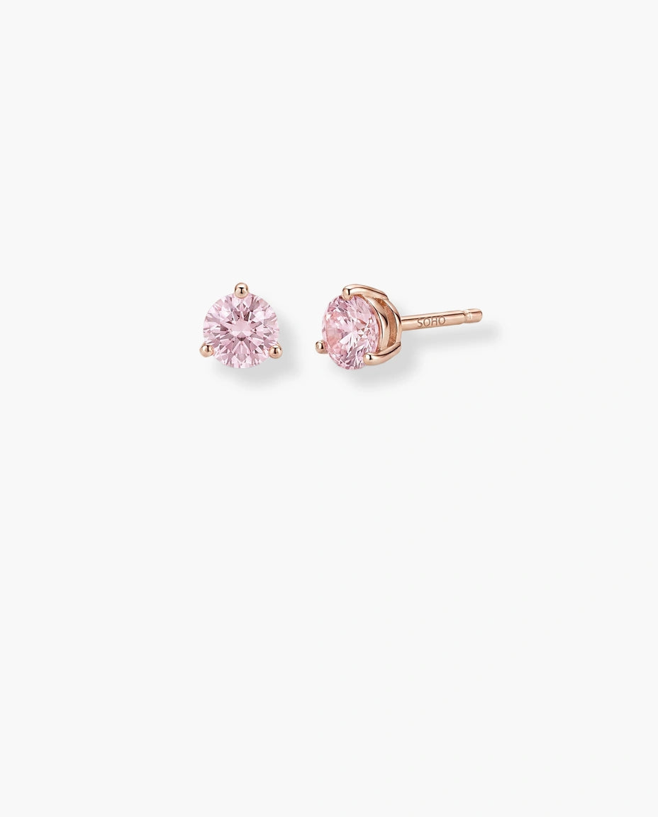 mindjuse na sraf roze pozlata roze cubic zirconia cirkon tri krapne
