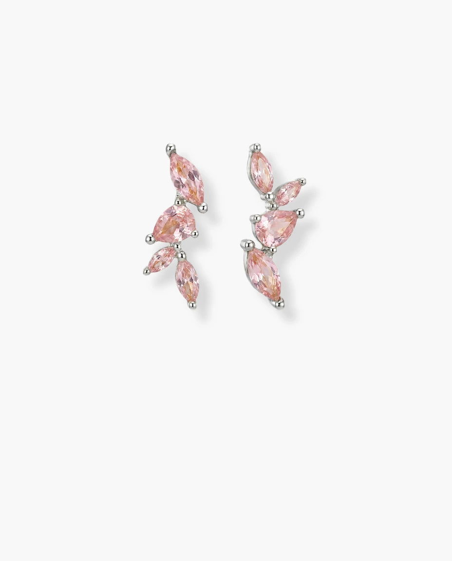 mindjuse srebro 925 rodijum roze cubic zirconia cirkoni elegantne