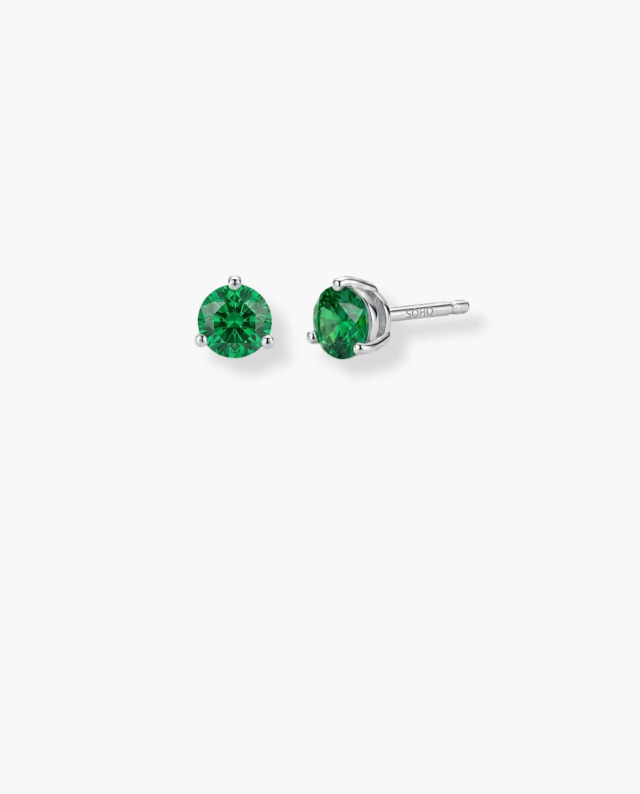 mindjuse na sraf srebro 925 zeleni cubic zirconia cirkon