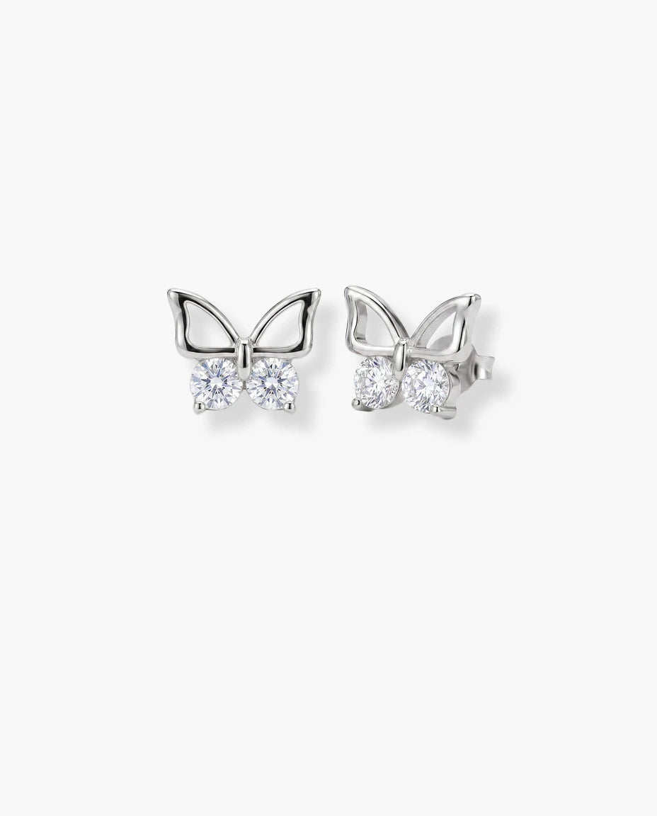 mindjuse leptir srebro 925 rodijum beli cubic zirconia cirkon