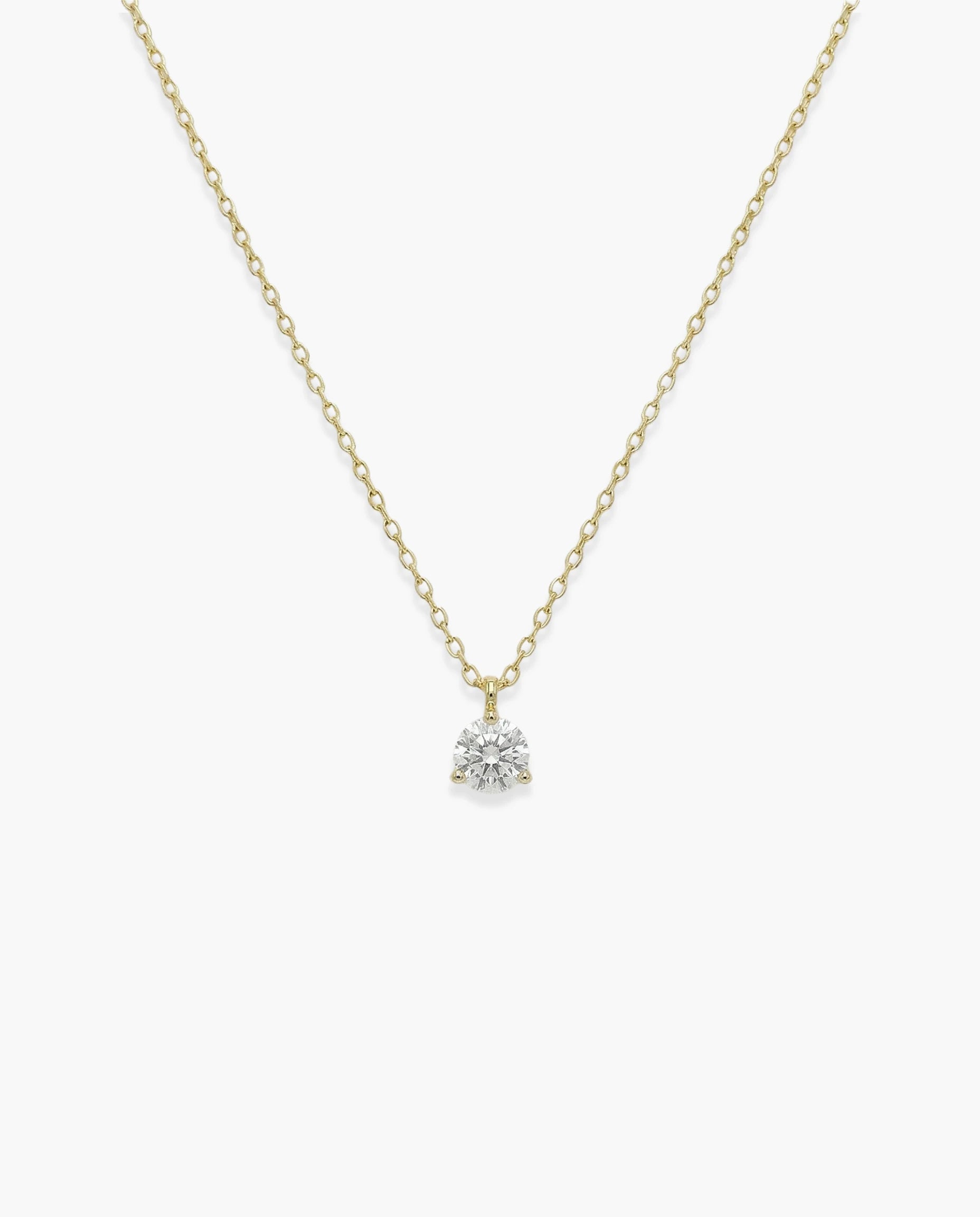 Image of ogrlica 14k pozlata beli cubic zirconia cirkon minimal