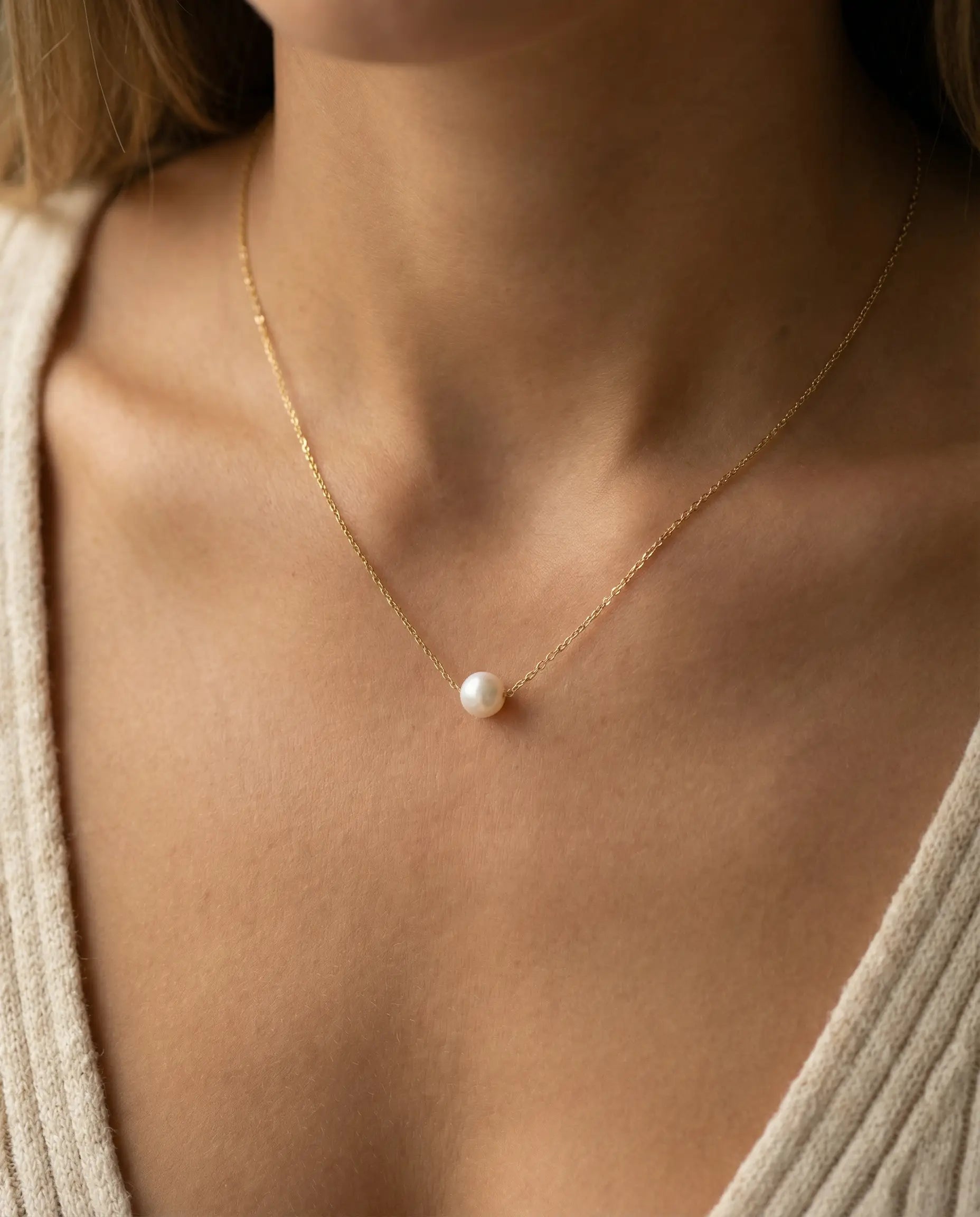 Image of Ogrlica biser – ogrlica 14k pozlata