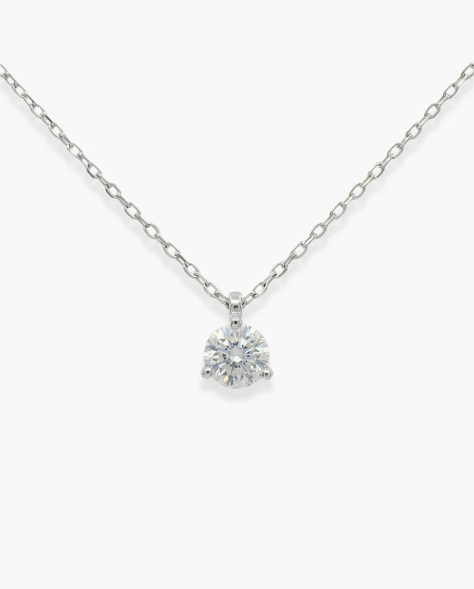 srebrna ogrlica rodijum beli cubic zirconia cirkon minimalisticki
